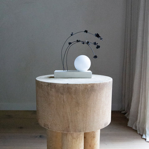 Ikebana Minimalist Handcrafted Accent Table Lamp