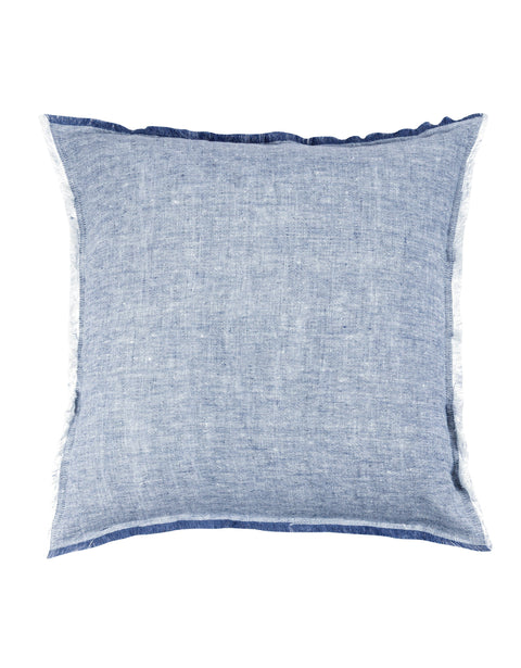 Anaya Monochromatic Scandinavian Linen Fringe Accent Pillow - 26X 26 - 20 x 20 - 14 x 20