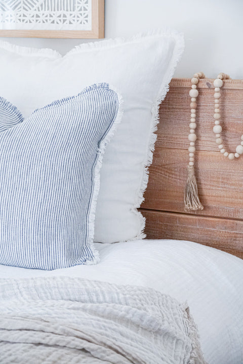 Anaya Soft Scandinavian Coastal Linen Accent Pillow - 14 x 20 - 20 x 20 - 26X 26