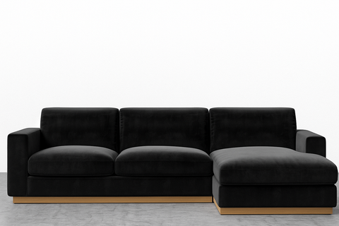 Noah Chaise Sectional Modern Felt Sofa