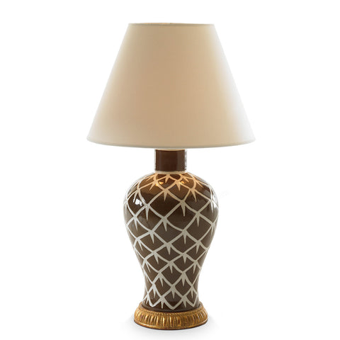 Accent Chicken Graphic Organic Conical Table Lamp