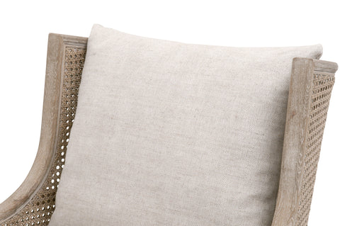 Artful Traditionalist Wingback Club Chair with Carving Accent Chair