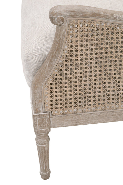 Artful Traditionalist Wingback Club Chair with Carving Accent Chair