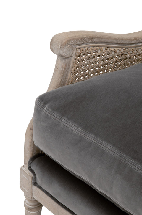 Artful Traditionalist Wingback Club Accent Chair with Carving