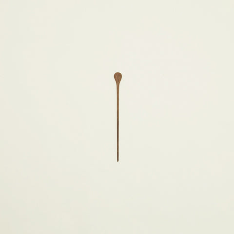 HAND CARVED WALNUT SPOON - COCKTAIL STIRRER