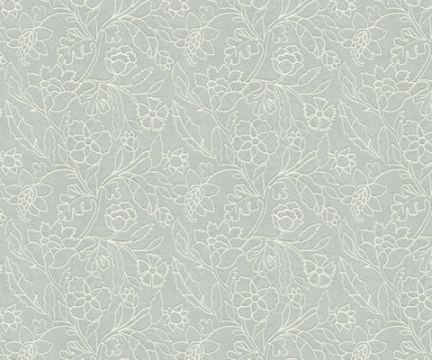 Artisan-Crafted Floral Embroidered Fabric - 137cm