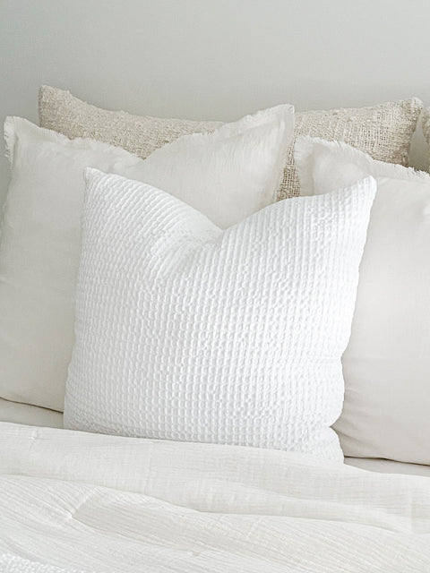 Monochromatic Minimalist Euro Pillow Cover with Zipper