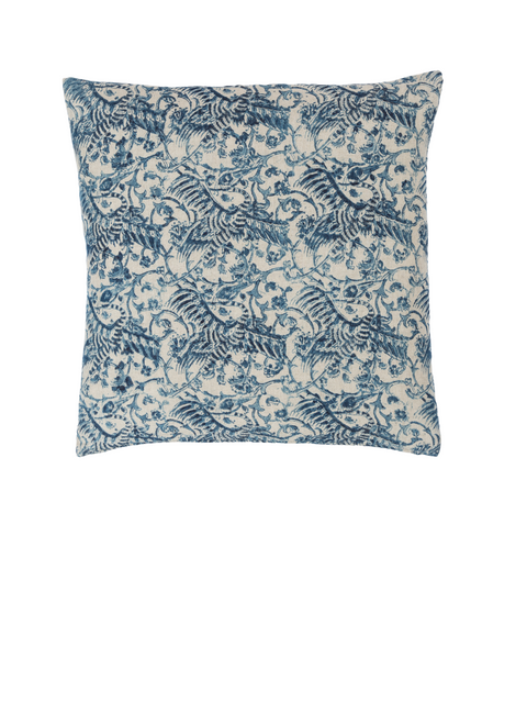 Powered by People Artful Traditionalist Handcrafted Birds Graphic Pillow Cover - 20 x 20