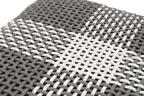 Outdoor Living & Garden Teak Coastal Pouf Ottoman