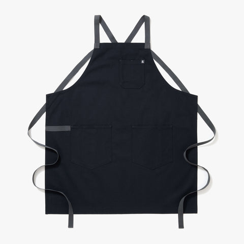 Pinafore Solid Crossback Apron with Patch Pockets