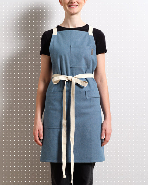 Bib Apron with Crossback and Deep Pockets Apron