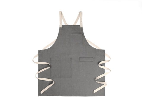 Bib Apron with Crossback and Deep Pockets Apron