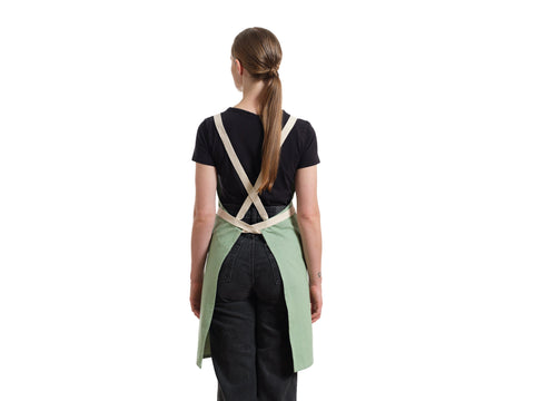 Bib Apron with Crossback and Deep Pockets Apron