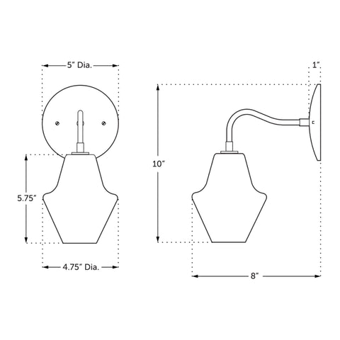 Cumberland Minimalist Handcrafted Wall Sconce