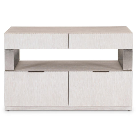 Solaria Contemporary Credenza with Matte Nickel Pulls Cabinet