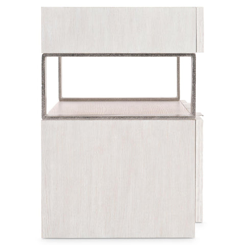 Solaria Contemporary Credenza with Matte Nickel Pulls Cabinet