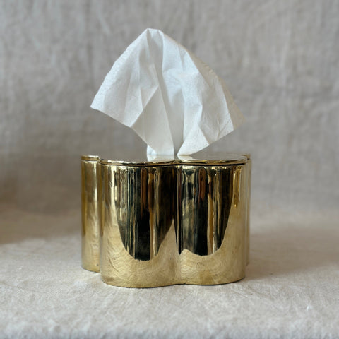 Brass Bud Box, Tissue Holder