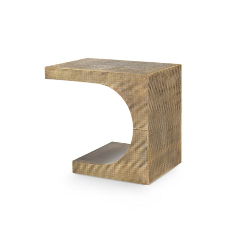 Villa & House Dali Timeless Minimalist Curved Freeform C Table Accent Table - 22 W