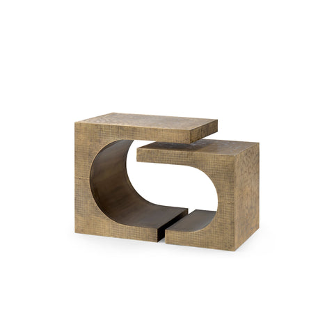 Villa & House Dali Timeless Minimalist Curved Freeform C Table Accent Table - 22 W