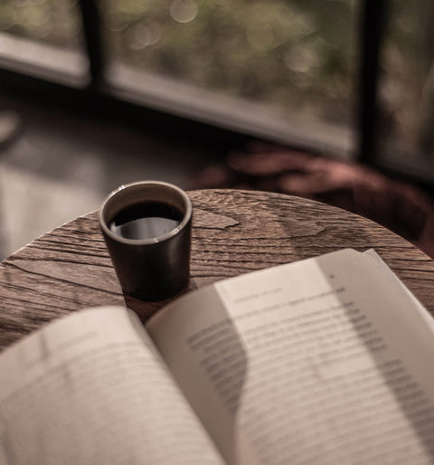 Space Saving Bohemian Drum Center Table Accent Table
