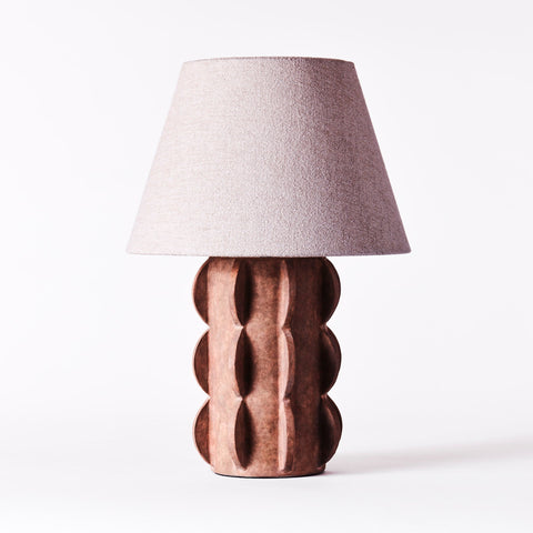 Arcissimo Ambient Handcrafted Conical Arc Organic Table Lamp