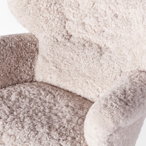 Elias Soft Scandinavian Club Armchair with Curved Fixed Arms