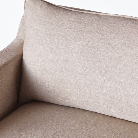 Dolores Timeless Minimalist Curved Armrests Standard Sofa