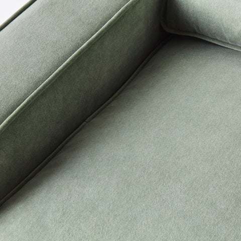 Lola Soft Scandinavian Velvet Symmetrical Standard Sofa