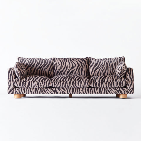 Miles Soft Scandinavian Eclectic Zebra Standard Sofa