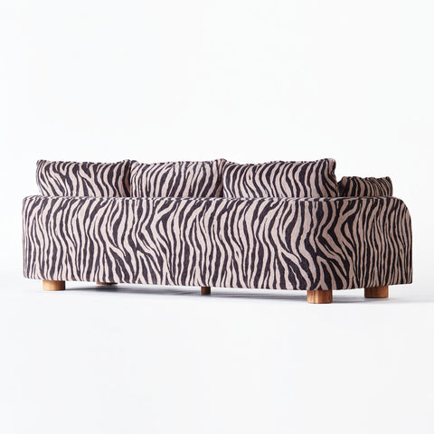 Miles Soft Scandinavian Eclectic Zebra Standard Sofa
