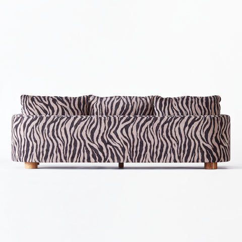 Miles Soft Scandinavian Eclectic Zebra Standard Sofa