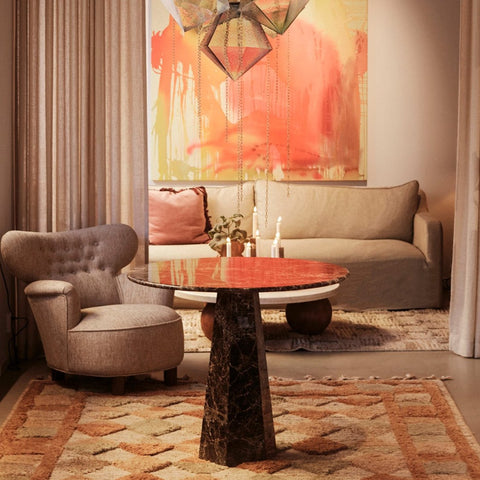 Timeless Minimalist Modern Tulip Drum Dining Table