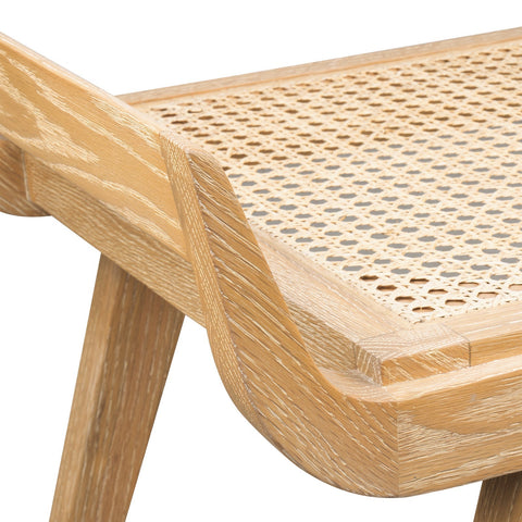 Timeless Minimalist Modern Oak Accent Stool