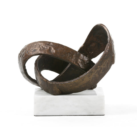 Decorating Essentials Modernist Handcrafted Asymmetrical Sculpture