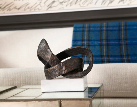 Decorating Essentials Modernist Handcrafted Asymmetrical Sculpture