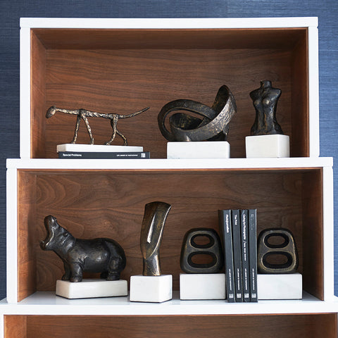 Decorating Essentials Modernist Handcrafted Asymmetrical Sculpture