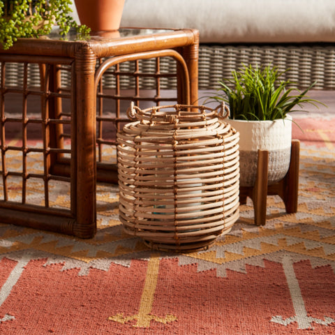 Bohemian Global Eclecticist Geometric Area Rug with Fringe - Rectangle