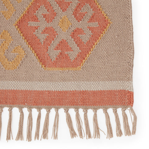 Bohemian Global Eclecticist Geometric Area Rug with Fringe - Rectangle