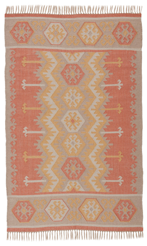 Bohemian Global Eclecticist Geometric Area Rug with Fringe - Rectangle