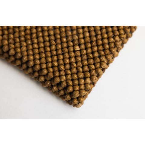 Geometric Beaded Handmade Clutch with Zipper Closure