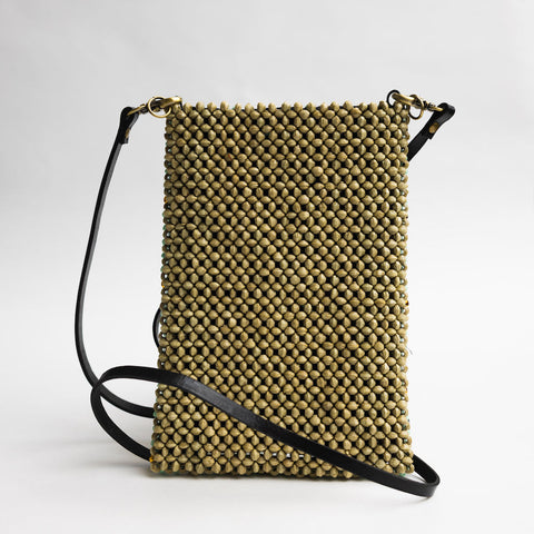 Geometric Beads Handmade Crossbody with Adjustable Straps
