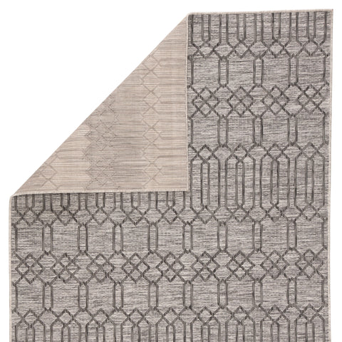 Contemporary Geometric Area Rug in Charcoal - Rectangle