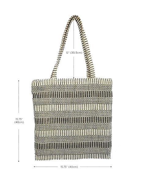 Casual Stripe Handmade Tote