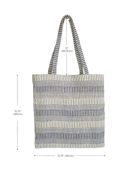 Casual Stripe Handmade Tote
