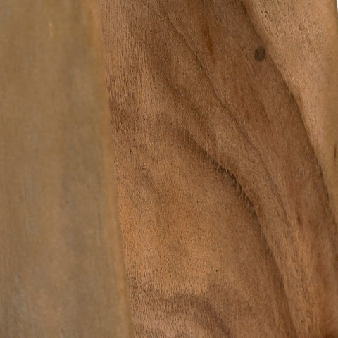 Wisdom Hand Carved Mindi Wood Sculptures, Set of 2