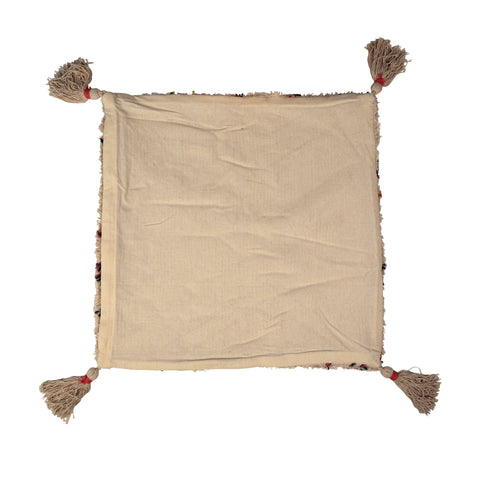 Dovetail Furniture Artful Traditionalist Bohemian Accent Pillow with Tassels - 20 x 20