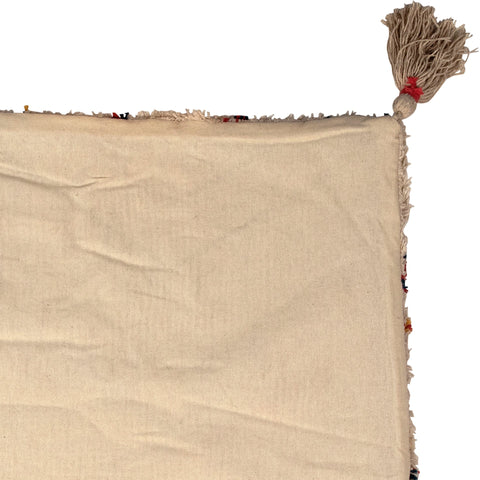 Dovetail Furniture Artful Traditionalist Bohemian Accent Pillow with Tassels - 20 x 20