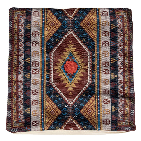 Dovetail Furniture Artful Traditionalist Handwoven Bohemian Accent Throw Pillow - 20 x 20