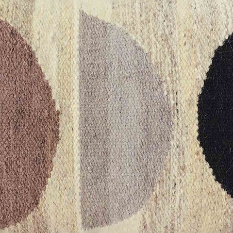 Expressive Renter Bohemian Handwoven Graphic Lumbar Pillow