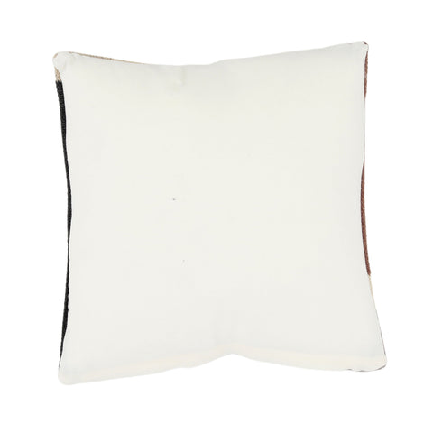 Monochromatic Modern Graphic Accent Square Throw Pillow